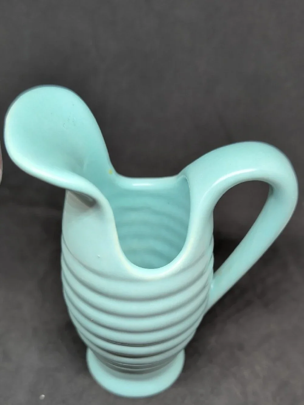 Vintage MCM Metlox Ribbed Beehive  Creamer Pitcher 5